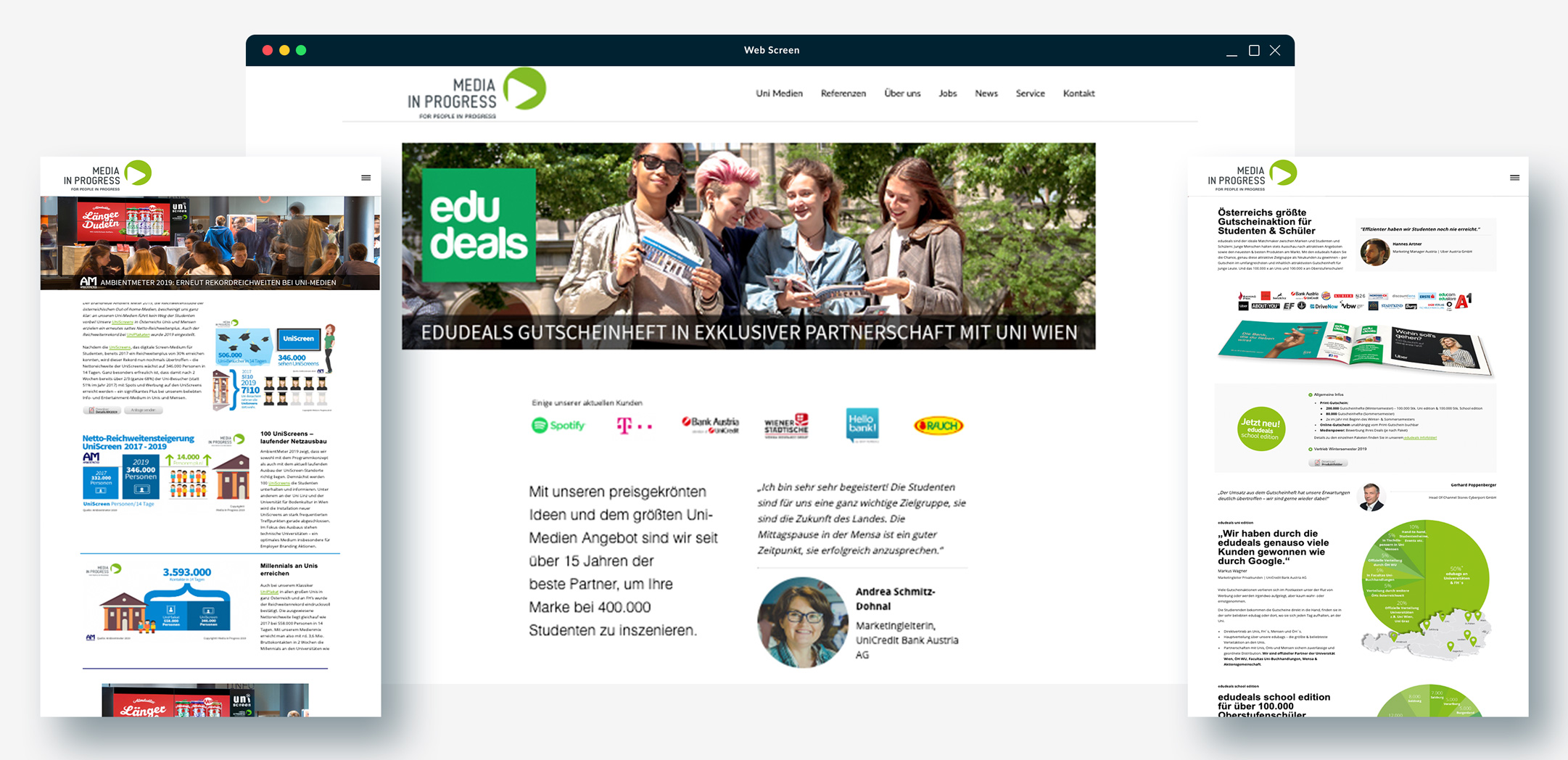 Media in Progress Website & Verkaufsunterlagen